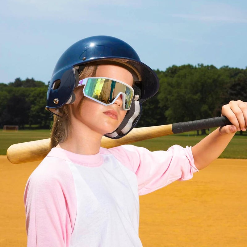 Derowern Youth Baseball Sunglasses, Kids Polarized Sports Sunglasses,UV400 Protection Glasses for Boys Girls Softball Cycling - Image 2